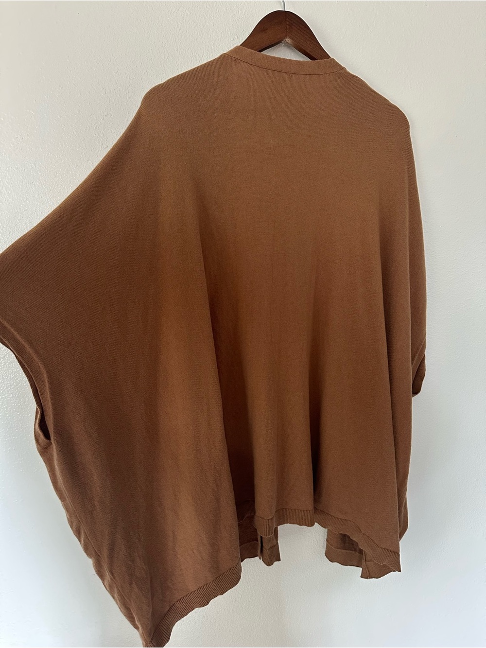 J. Jill Wearever Collection Camel Brown Sleeveless Open Front Cardigan - Picture 6 of 7